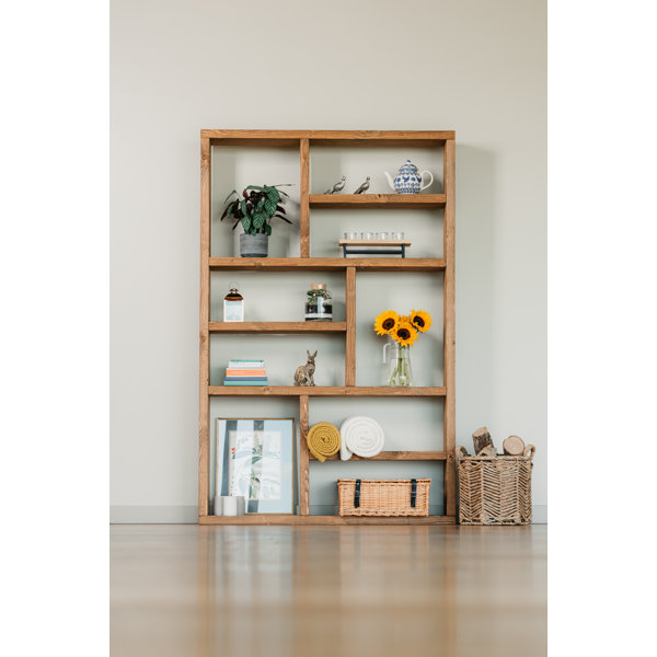 Union Rustic Ehrlich 127Cm H x 113Cm W Solid Wood Standard Bookcase